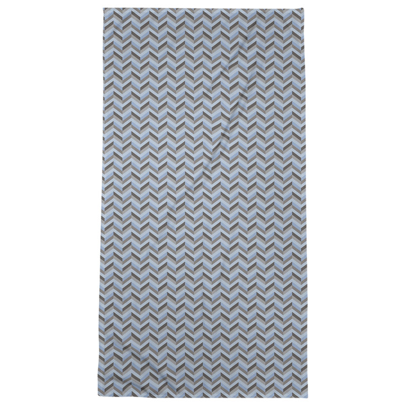 Katelyn Elizabeth Cotton Blend Beach Towel, Blue/Brown