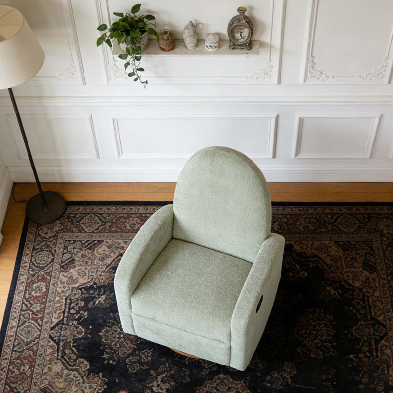 Fauteuil inclinable et pivotant 360 °, Vert clair