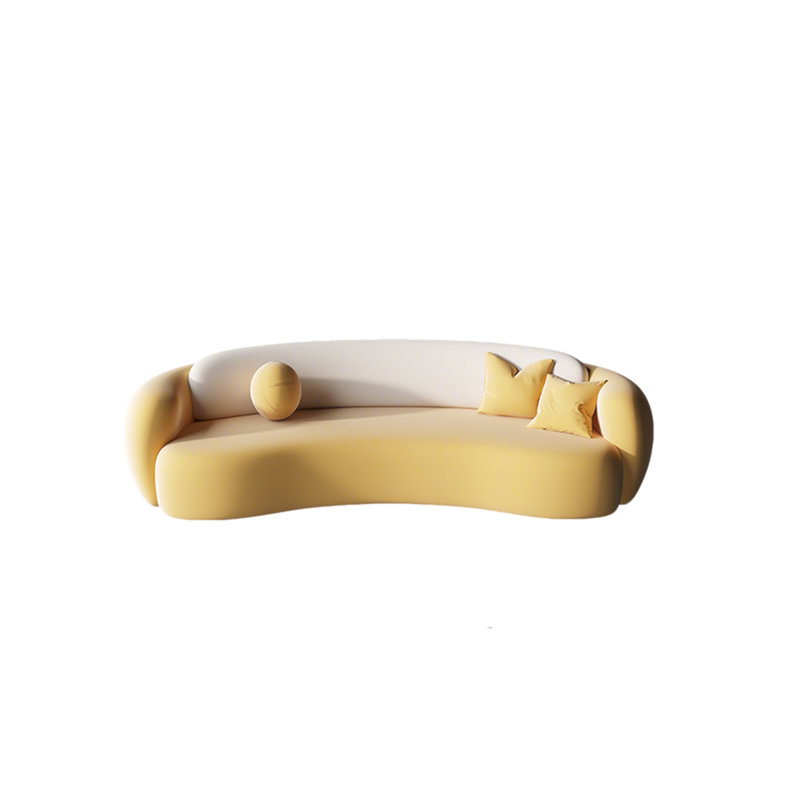 Canapé incurvé 82,68 po, H 27,56 po x l 82,68 po x P 35,43 po, 3