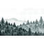 Premium Wallpaper Wall Mural - Misty Forest-2000955485