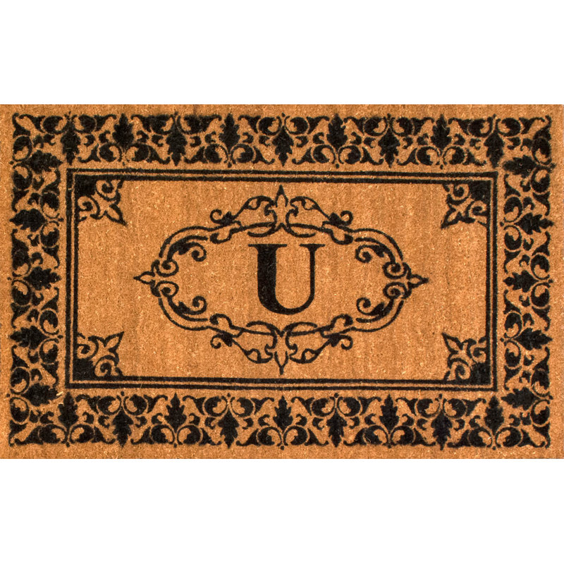 Tapis d'extérieur antidérapant Byrdstown, U, Rectangle 3 pi x 6 pi
