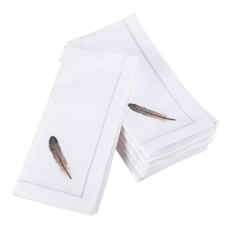 The Broderie Cotton Embroidered Square Napkin