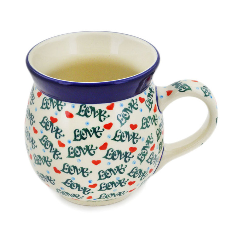 Grande tasse à bulles en grès 12 oz - One Love, 16