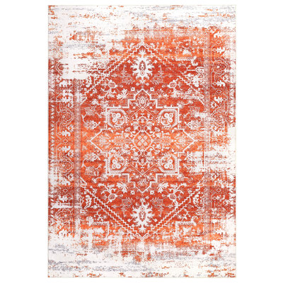 Vintage Washable Non Slip Area Rug for Living Room Rug Entrance Rugs Floral Distressed Carpet Soft Bedroom Low Pile Stain Resistant Carpet Dining Room Kitchen No Shedding Rug Indoor Floor Mats Laundry Farmhouse Decor Rugs