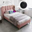 Upholstered Single (3') Velvet Bed-1191797163