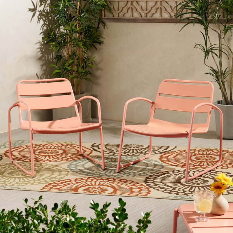 Chaise d'appoint élégante et simple de luxe pour le salon, Corail