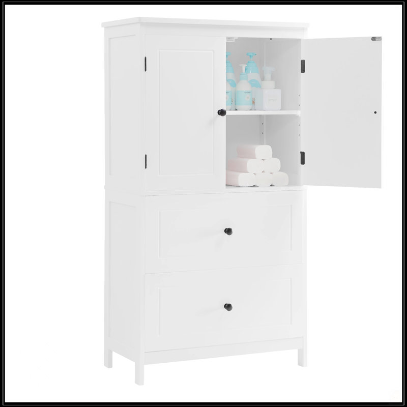 Armoire de rangement pour salle de bain, Blanc