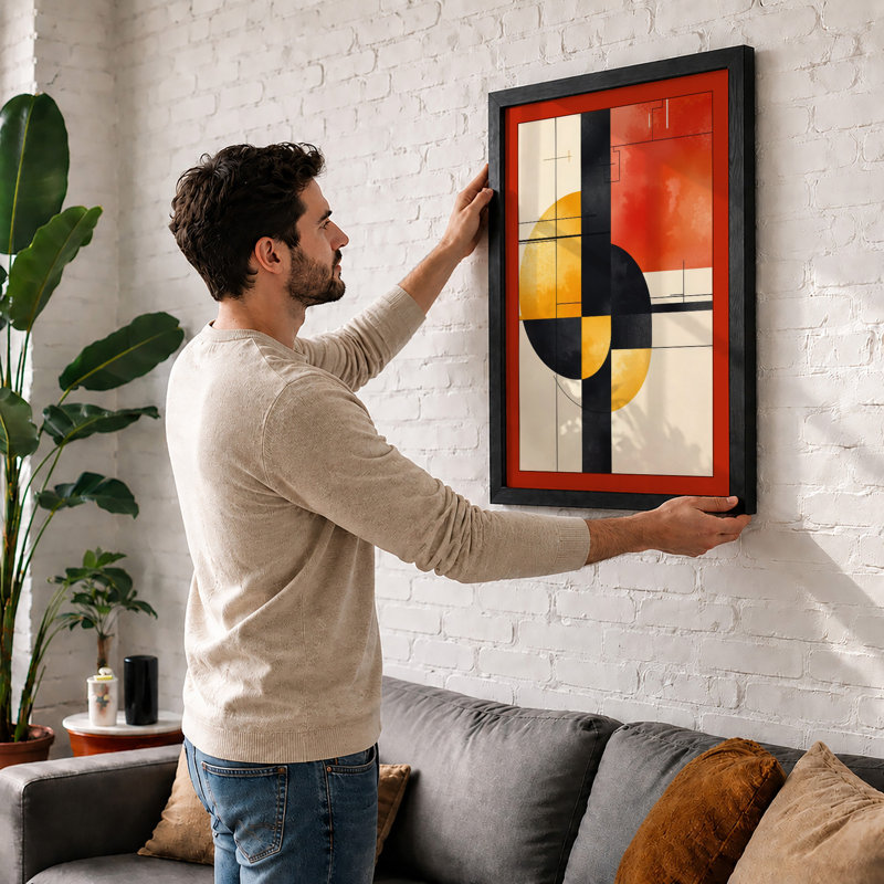Abstraction Geometric - Framed Print, Unframed, A3 - 42.0 x 29.7 cm
