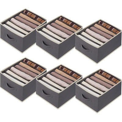6-pack Large Wardrobe Organizers With Handles