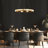 Prufrock Dimmable LED Dining Room Chandelier