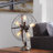 Metal Vintage Fan 5 Bulb Bronze Accent Lamp