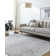 Jelisia Oriental Machine Woven Polypropylene Area Rug in Gray