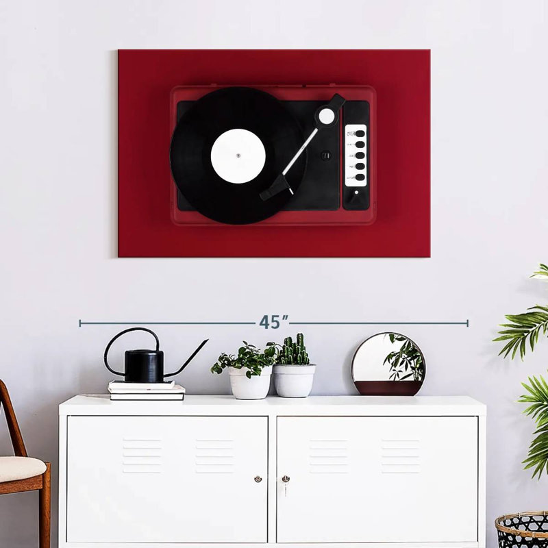 Abarca Red Turntable, 24" H x 36" W