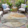 Machine Washable Indoor/Outdoor Xhevrie Orange Rug