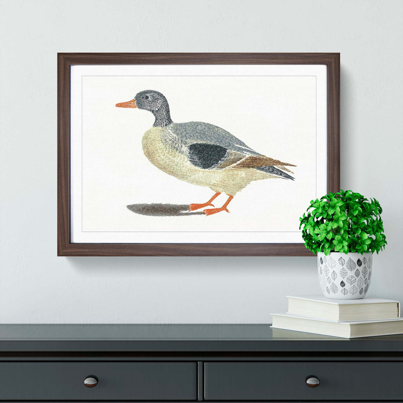 Duck by Johan Teyler - Framed Print, Walnut Framed, 27cm H x 36cm W x 2cm D