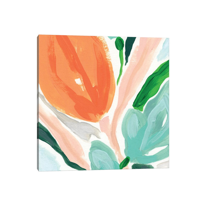 Primal Flora IV 1 Piece Wrapped Canvas Wall Art, 93.98 cm H x 93.98 cm W x 3.175 cm D