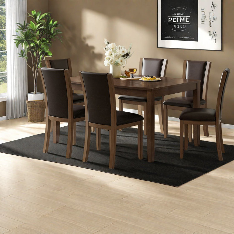 Modern Dining Table Sets(must Include Both Table And Chair), Wood Kitchen