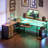 Lymon L-Shaped Metal Computer Desk-1934775051