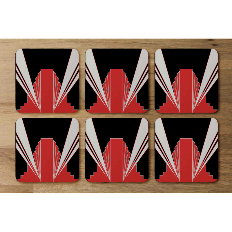 Square 6 Piece Coaster Set
