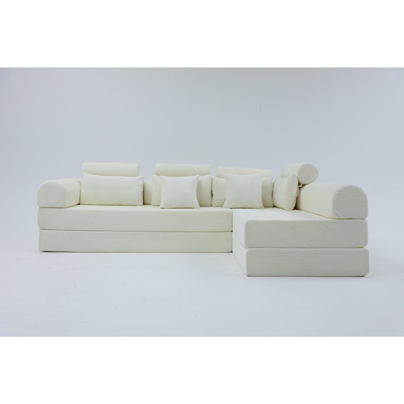 Canapé modulaire en L, Beige