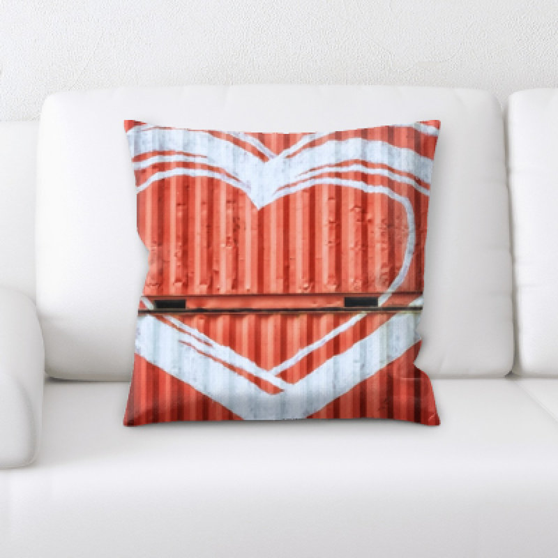 Coussin décoratif Borger Love and Heart Shapes
