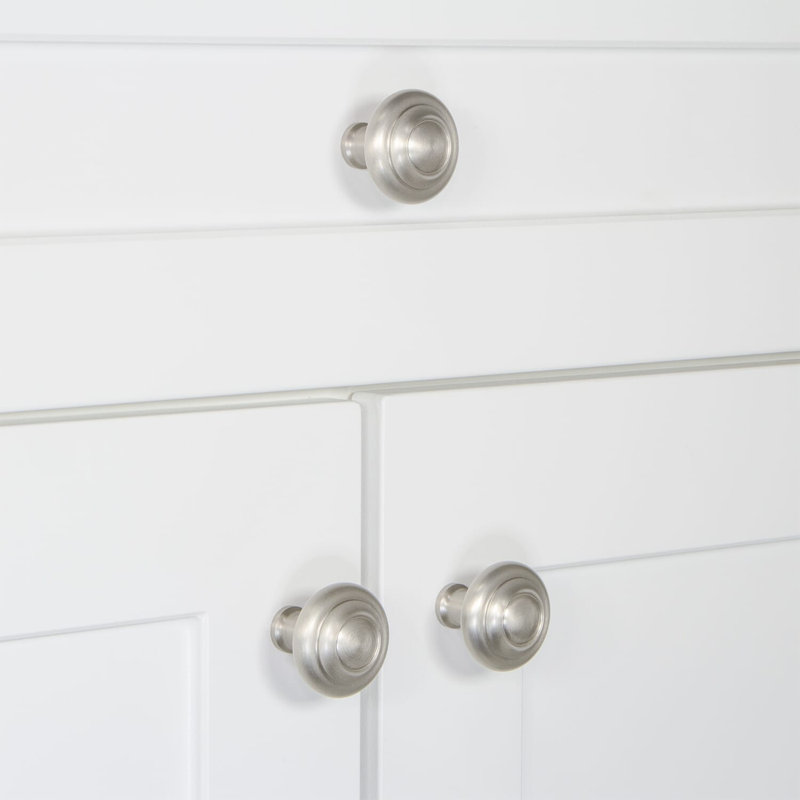 Circulaire Cabinet Knob, Satin Nickel