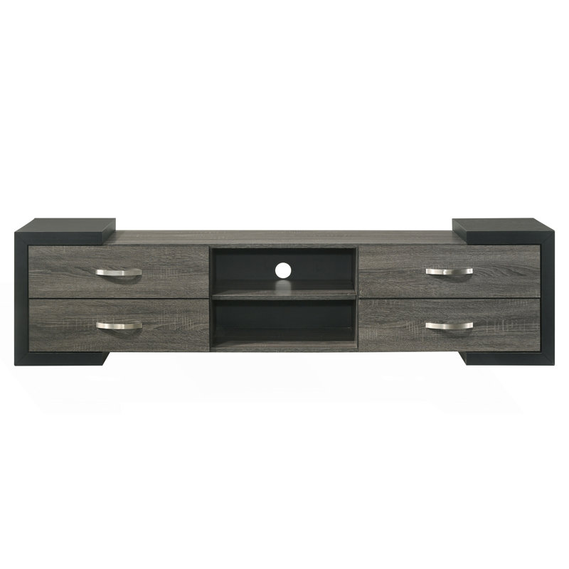 Meuble télé 1 pièce avec tablettes ouvertes