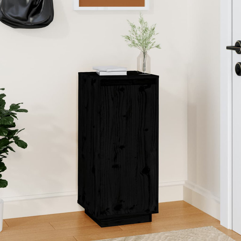 Union Rustic Shoe Storage Cabinet, Black