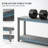 Rectangular Outdoor All-Weather Console Table, Gray-110559035