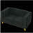 3-seater + 2-seater Combination sofa.BLACK VELVET