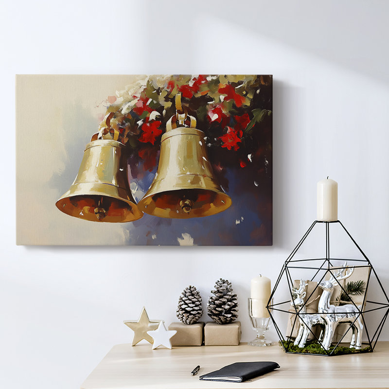 Art des Fêtes de Noël - Toile tendue avec châssis - Série 3-Lxxxvii, H 16 po x l 24 po