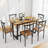 7 Pieces Dining Set 7-Piece Kitchen Table Set Perfect For Kitchen, Breakfast Nook, Living Room Occasions-1187206675-1187206673