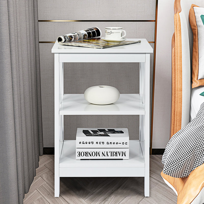 Quane End Table, White