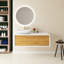 Meuble-lavabo mural simple avec plateau en marbre Eryk