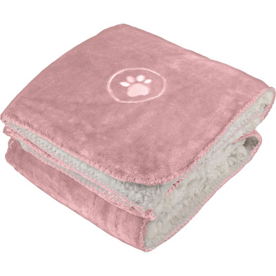 PETMAKER Water-Resistant Reversible Sherpa Dog Blanket