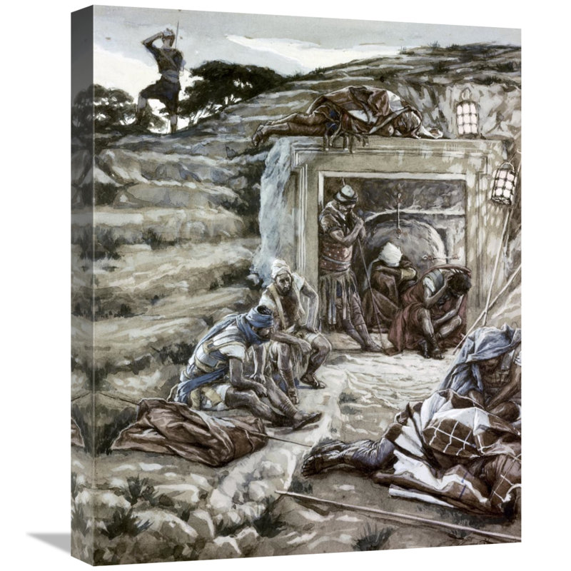 " Roman Guards At The Tomb ", 22" H x 18" W x 2" D