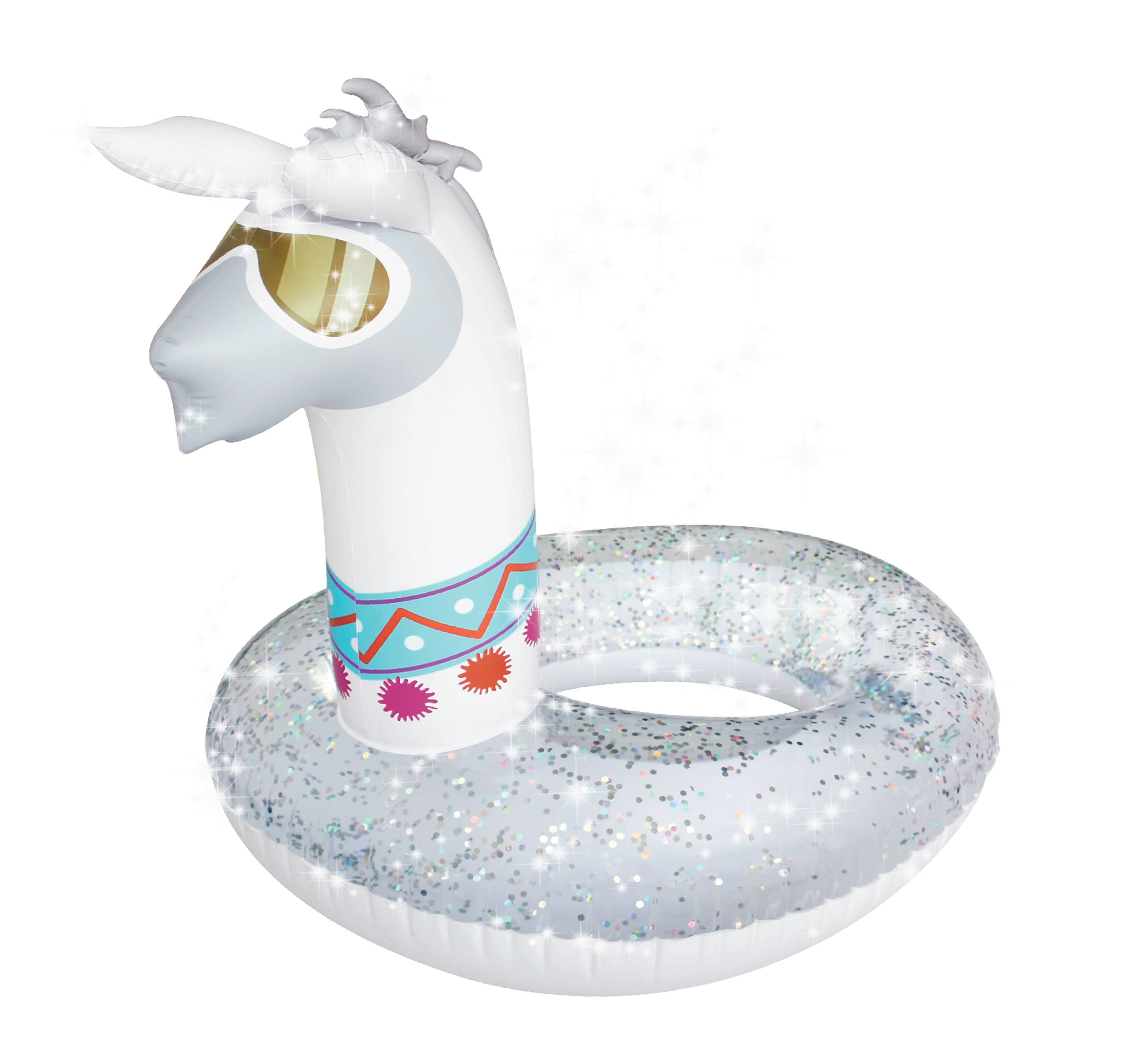 Flotador de alpaca GoFloats para fiestas