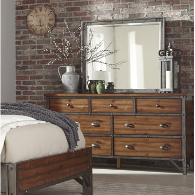 Commode 7 tiroirs avec miroir Haverhill