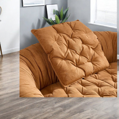 Canapés modernes et spacieux, tissu beige, 167 cm, salon compact pour la maison