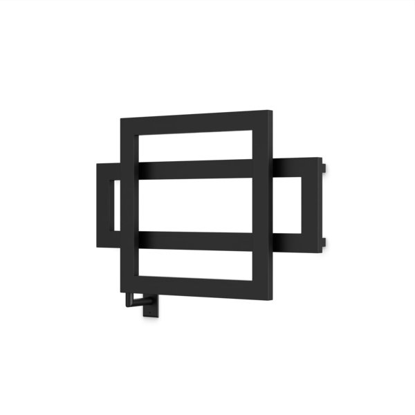 Cadiz Wall Mount Electric Towel Warmer, Black