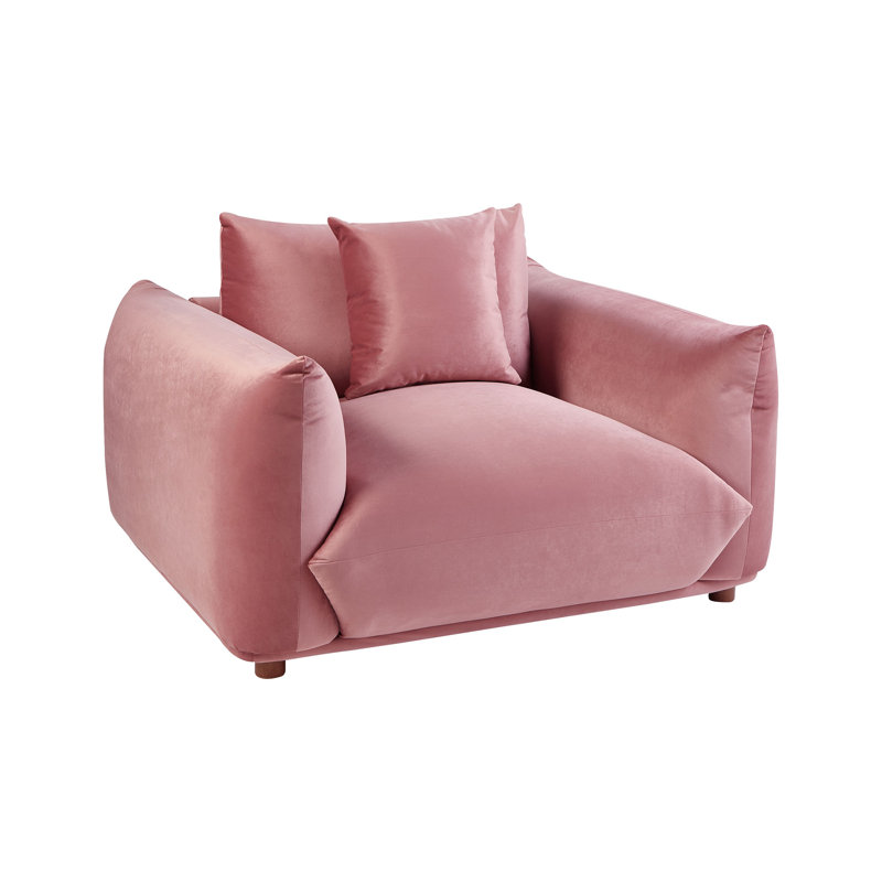 LUVOS Upholstered Armchair, Pink