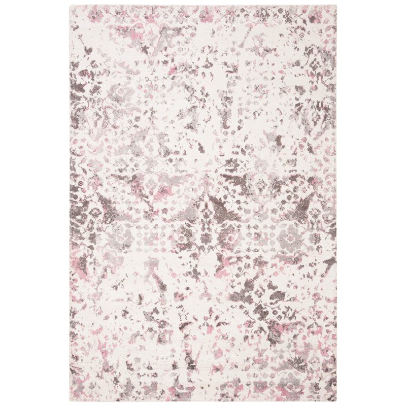 Tapis géométrique en viscose touffeté à la main Stahlman, Rectangle 6 pi x 9 pi