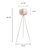 Wynogene 65.75" H Tripod Floor Lamp with Pumpkin-Shaped Shade 