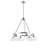 Felda 6 - Light Steel Dimmable Cone Chandelier-99998915-99998919