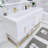 Glasgow 59'' Double Bathroom Vanity with Acrylic Top-1344668014