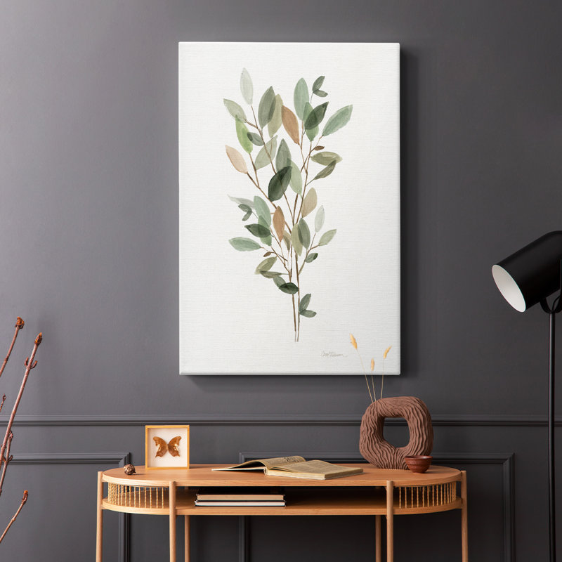 Leafy Botanical II - Cavas enveloppés de galerie, H 48 po x l 32 po