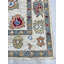Tapis contemporain ivoire en laine noué à la main-136344602