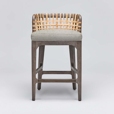 Palms Upholstered Stool