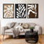Retro Matisse Inspired Abstract Botanical - 3 Pieces by Erminia-72745651-72745649