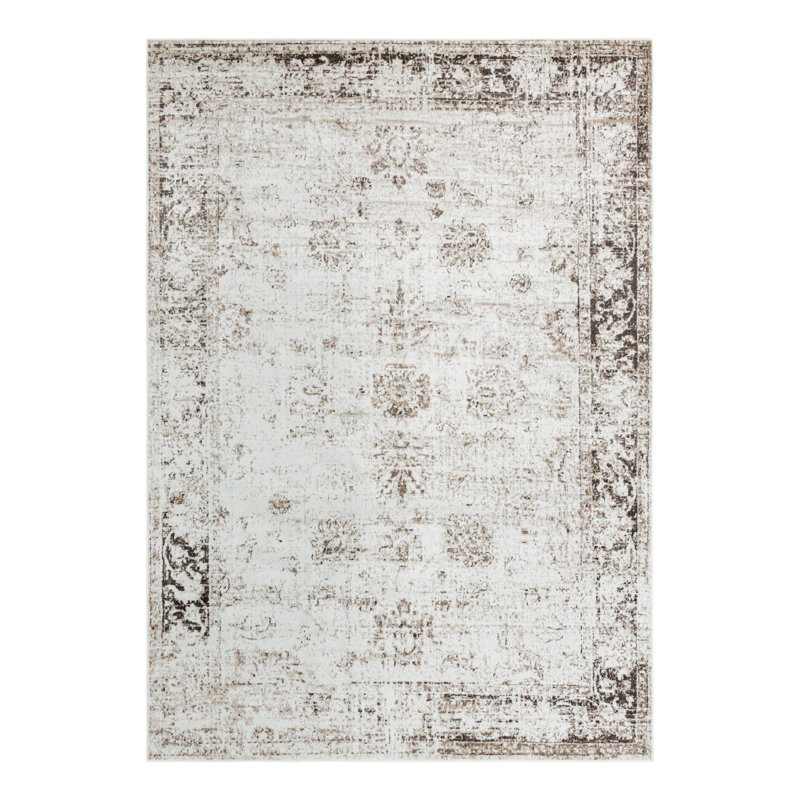 Tapis Brandt, Rectangle 10 pi x 14 pi 1 po, Non, Beige /Brun clair